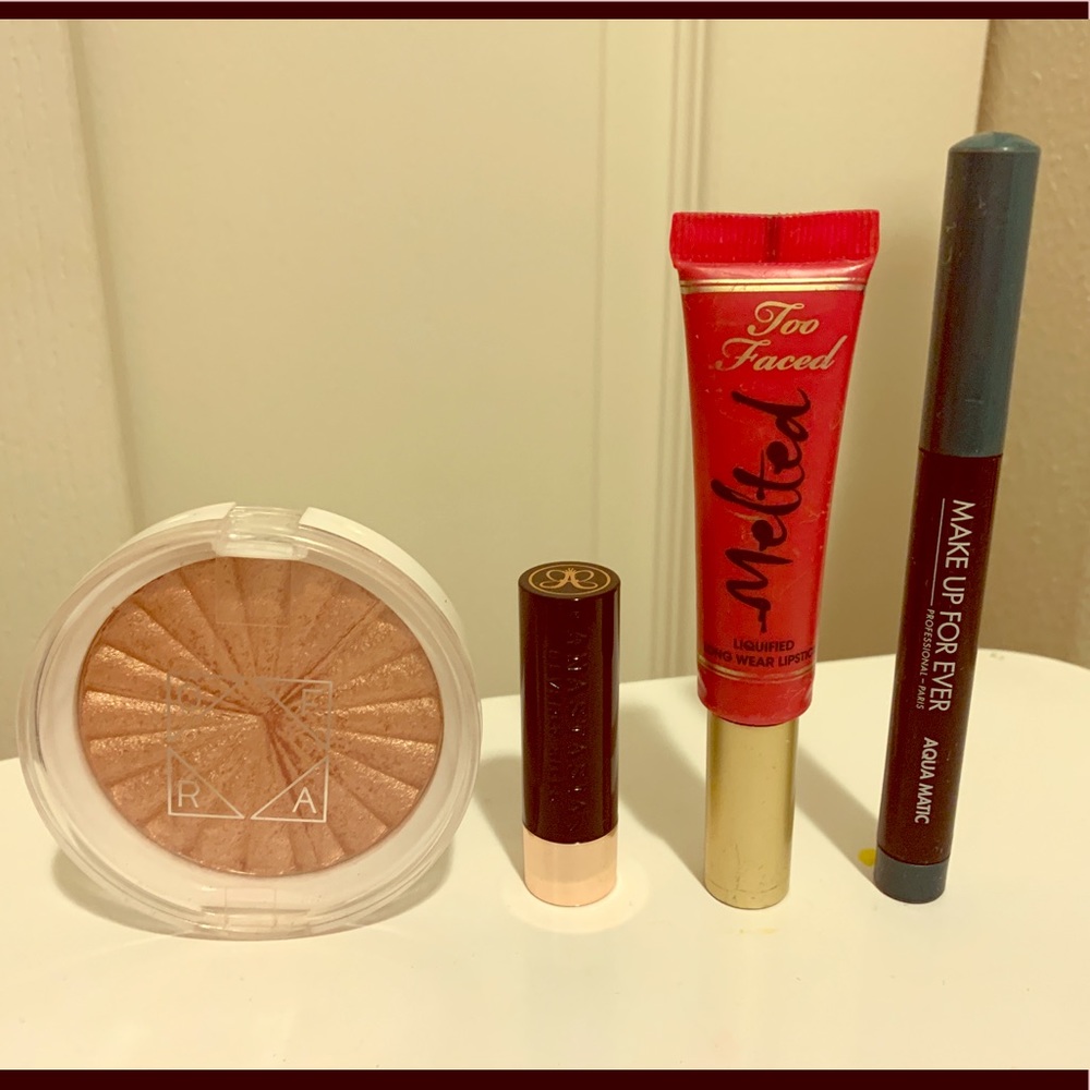 OFRA, Anastasia, makeup forever & too faced